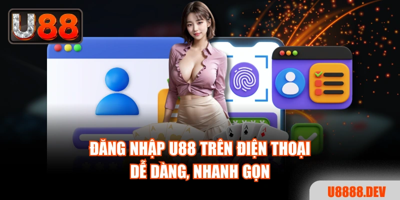Đăng nhập Nhà cái U888 trên điện thoại dễ dàng, nhanh gọn
