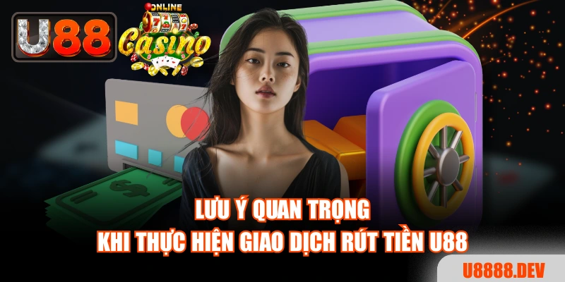 Lưu ý quan trọng khi thực hiện giao dịch rút tiền Nhà cái U888