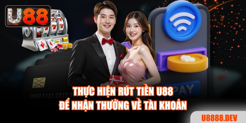 Thực hiện rút tiền Nhà cái U888 để nhận thưởng về tài khoản